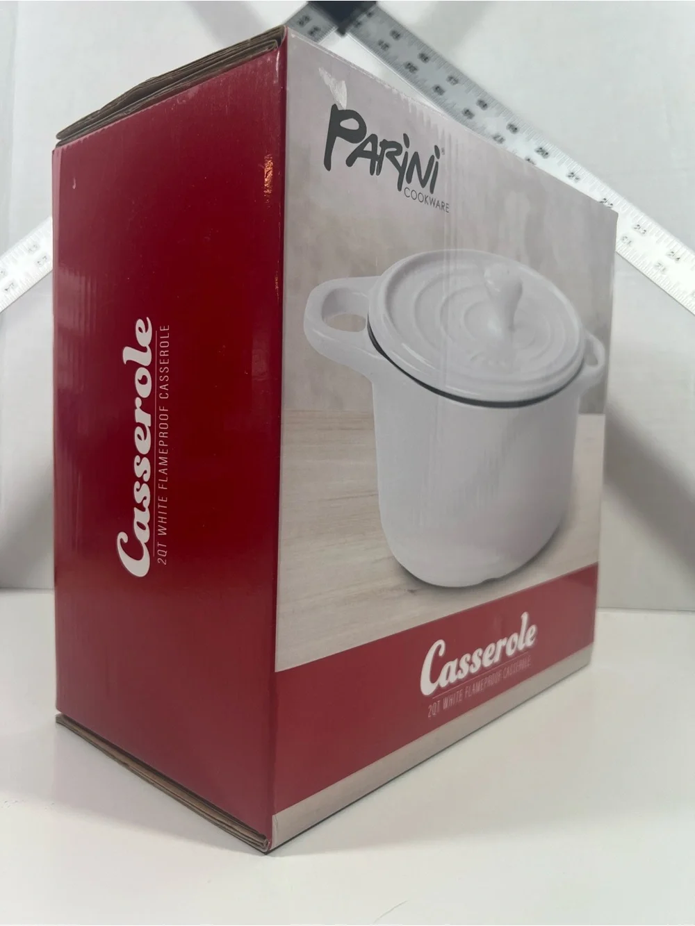 Parini Cookware 2 QT White Flameproof Casserole!